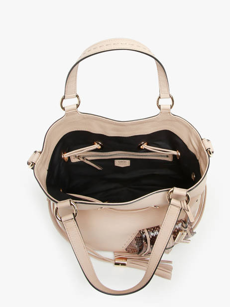 Medium Leather Bucket Bag Premier Flirt Python Lancel Beige premier flirt A10529 other view 4