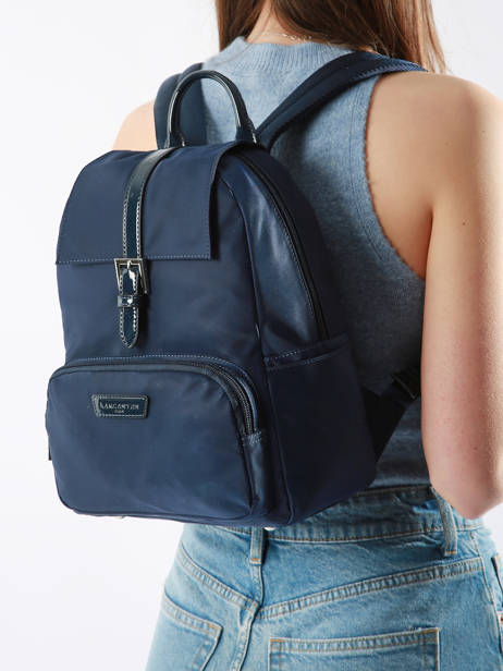 Backpack Lancaster Blue basic vernis 514-86 other view 1