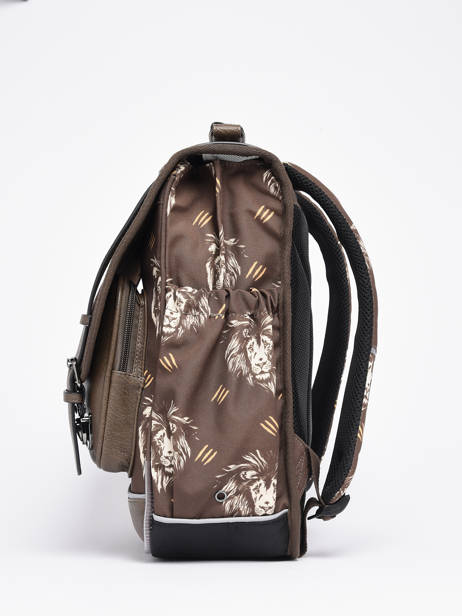 2-compartment Backpack Cameleon Brown vintage urban PBVBSD39 other view 3