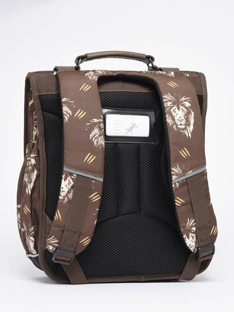 2-compartment Backpack Cameleon Brown vintage urban PBVBSD39 other view 5