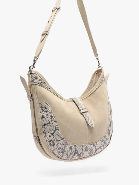 Shoulder Bag Luna Leather Great by sandie Beige luna SNA other view 2