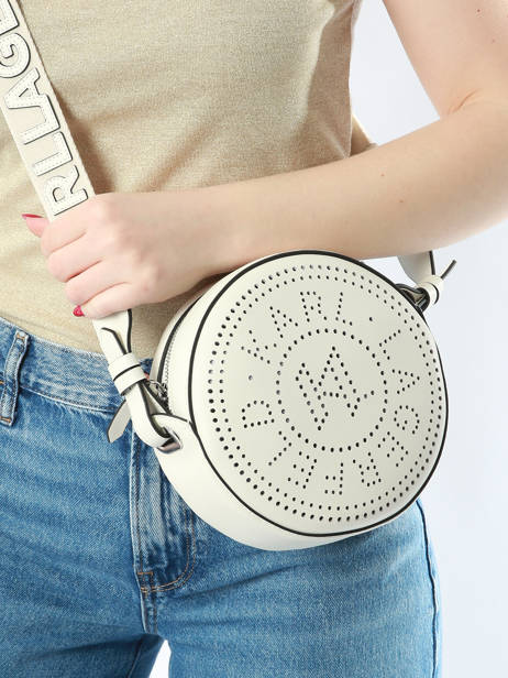 Crossbody Bag K Circle Leather Karl lagerfeld White k circle 231W3054 other view 1