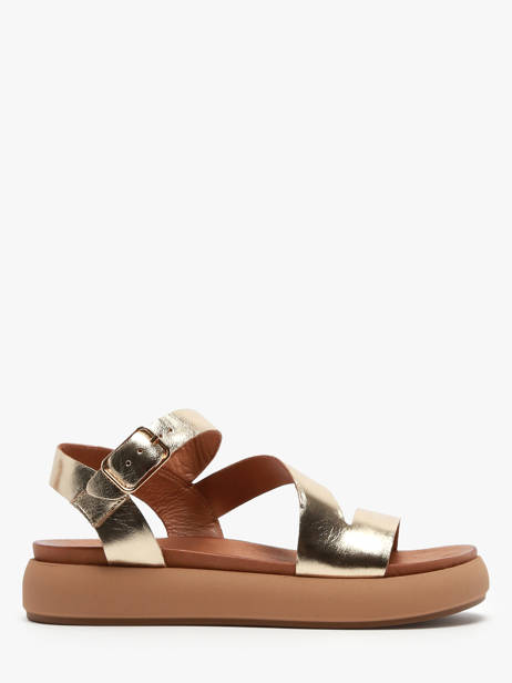 Sandals In Leather Inuovo Gold women A96001