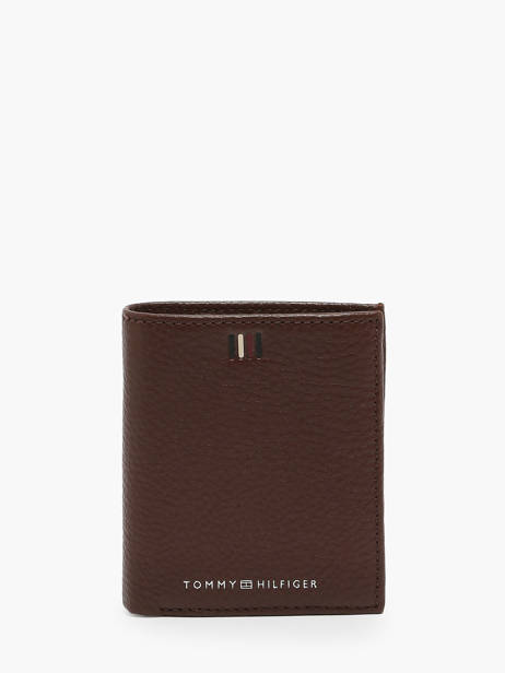 Wallet Leather Tommy hilfiger Brown central AM11851