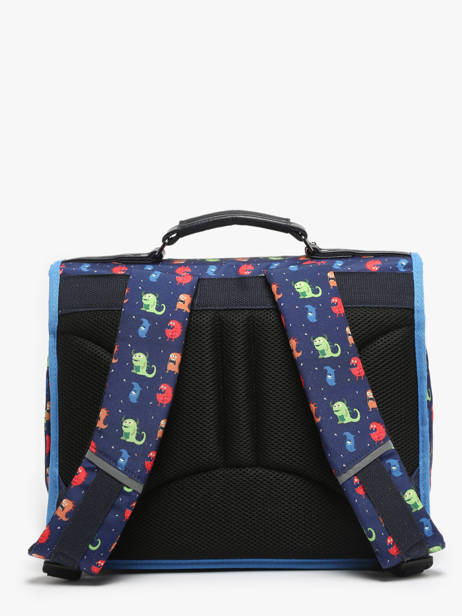 Satchel For Kids 2 Compartments Cameleon Multicolor retro CA35 other view 4