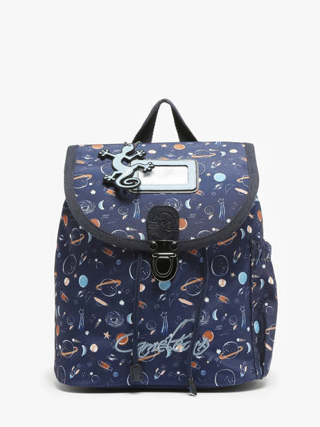 Rétro 1 Compartment  Backpack Cameleon Blue retro - RET-SD25