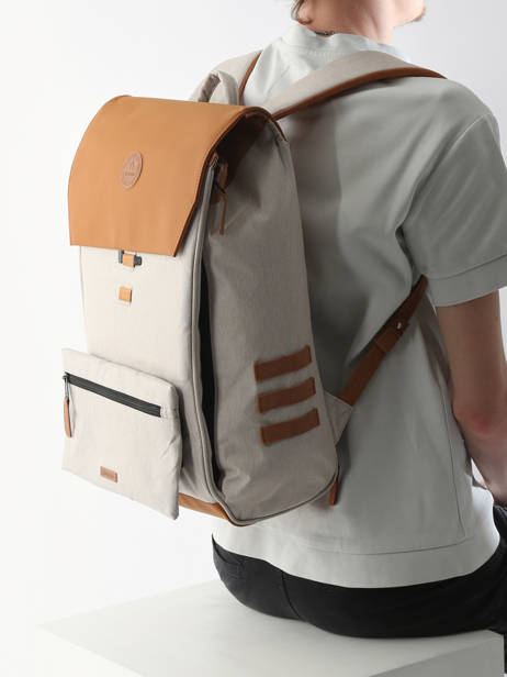 City Medium Backpack Cabaia Beige city M other view 1