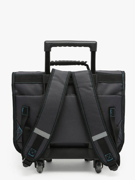 2-compartment Wheeled Satchel Olympique de marseille Black om 23CO203A other view 4