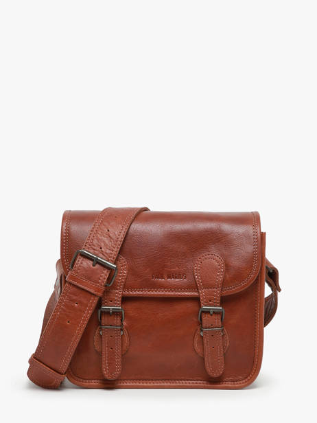 Leather La Sacoche Crossbody Bag Paul marius Brown vintage S