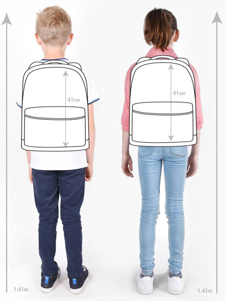 2-compartment Backpack Cabaia Red school M other view 1