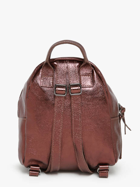 Leather Nine Backpack Milano Brown nine NI23066 other view 4