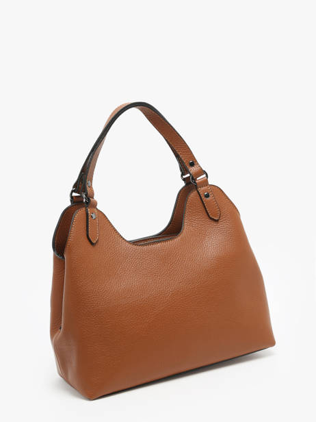 Sac à Main Caviar Cuir Milano Marron caviar CA24067 vue secondaire 2