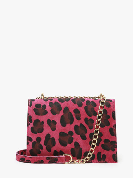 Shoulder Bag Velvet Leopardo Leather Milano Pink velvet leopardo VL21121 other view 4