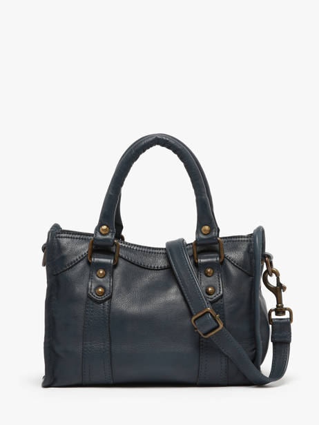 Shoulder Bag Cow Leather Basilic pepper Blue cow BCOW72 other view 4