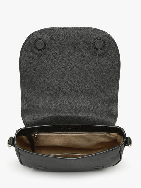 Sac Bandoulière Ponant Cuir Nathan baume Noir regate 10 vue secondaire 3