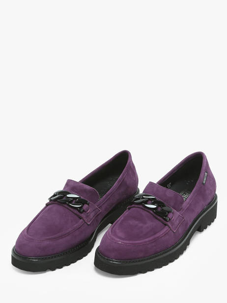 Moccasins Salka In Leather Mephisto Violet women P5145806 other view 2