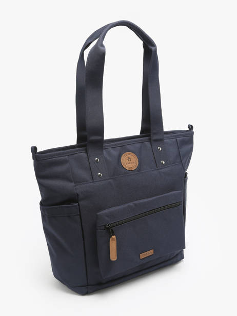A4 Size Shoulder Bag Adventurer Recycled Polyester Cabaia Blue adventurer TOTEBAGM other view 2