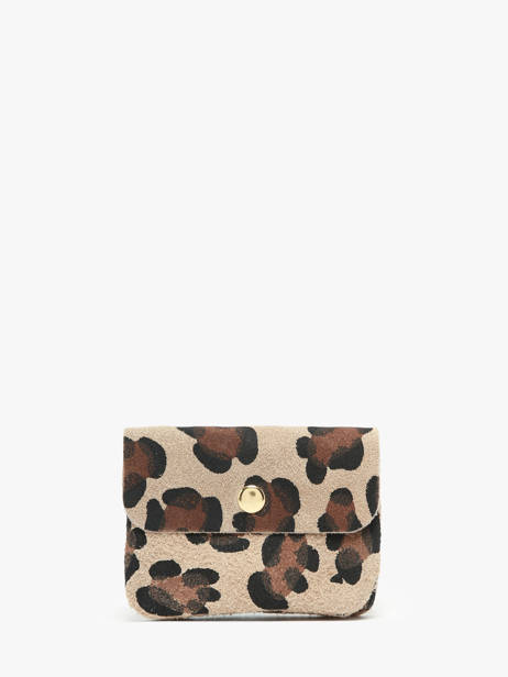 Coin Purse Leather Milano Multicolor velvet leopardo VL23092