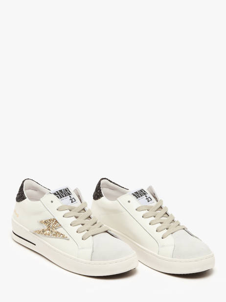 Sneakers Maya In Leather Semerdjian White women MAYAB672 other view 2