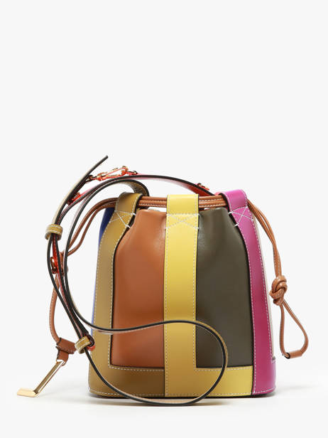 Small Leather Elles Tutti Frutti Bucket Bag Lancel Multicolor elles A13399 other view 4