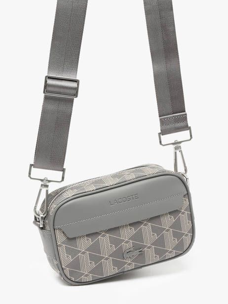 Men's Classic Crossbody Bag Lacoste Gray the blend NH3650LX other view 2