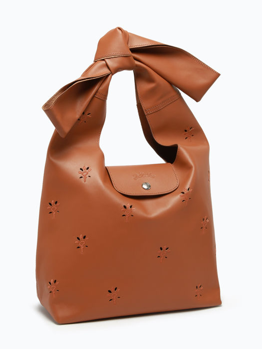 Longchamp Le pliage broderie anglaise Hobo bag Brown