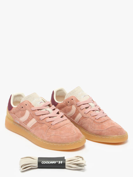 Sneakers Goal In Leather Coolway Pink women 7603184 other view 1