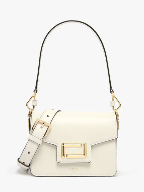 Shoulder Bag Angele Leather Lancel White angele A13147