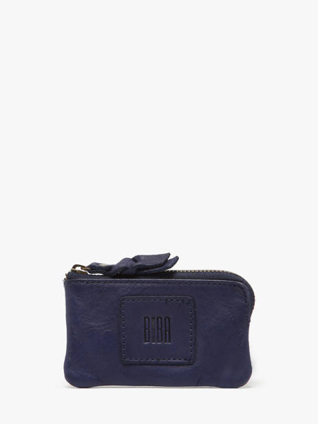 Coin Purse Leather Biba Blue heritage KA13