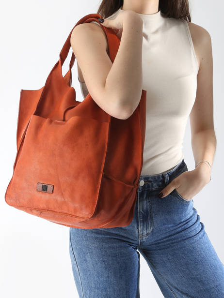 Shoulder Bag Heritage Leather Biba Orange heritage HOM1L other view 1