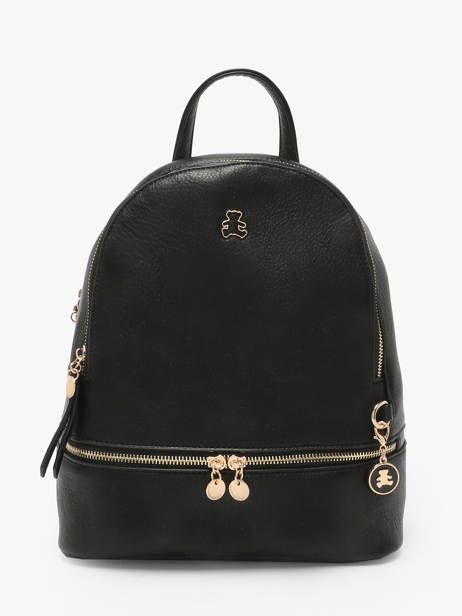 Backpack Lulu castagnette Black zip WILLO