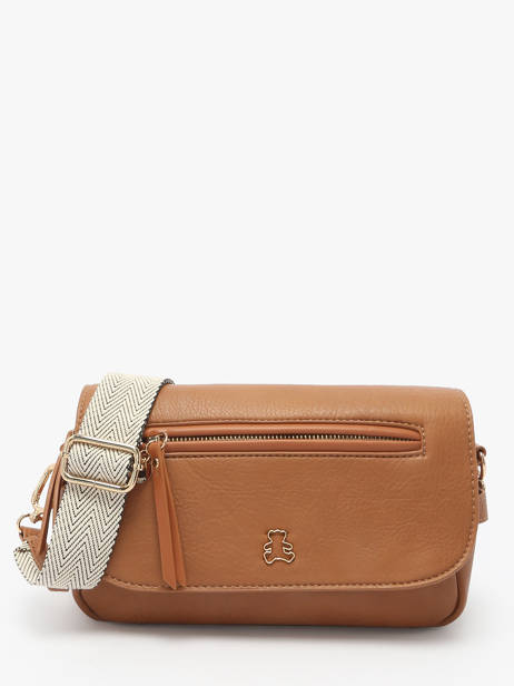Sac Bandoulière Zip Lulu castagnette Marron zip YRONDE
