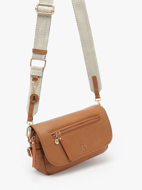 Sac Bandoulière Zip Lulu castagnette Marron zip YRONDE vue secondaire 2