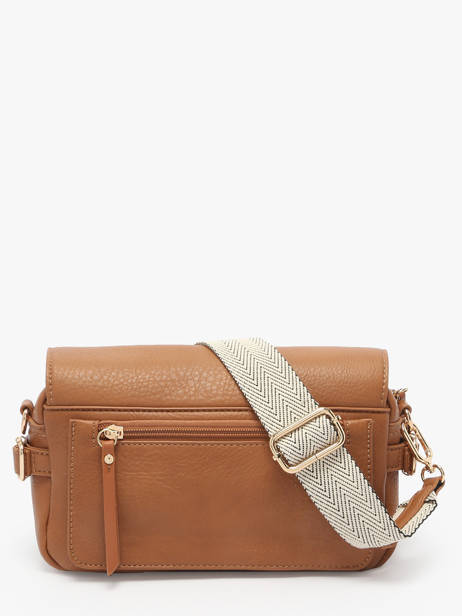 Sac Bandoulière Zip Lulu castagnette Marron zip YRONDE vue secondaire 4