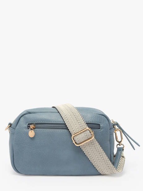 Crossbody Bag Zip Lulu castagnette Blue zip VICTOIRE other view 5