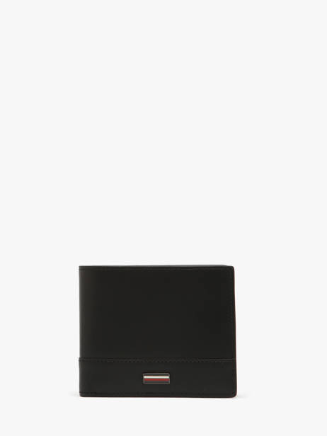 Wallet Leather Tommy hilfiger Black corporate AM13245