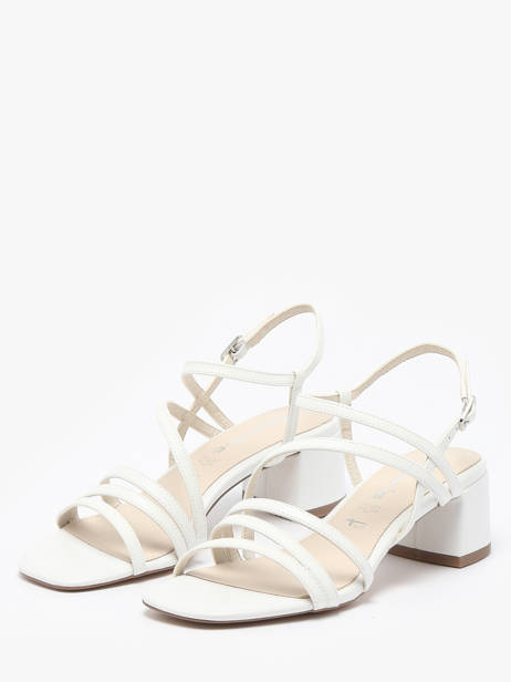 Heeled Sandals In Leather Tamaris White women 42 other view 1