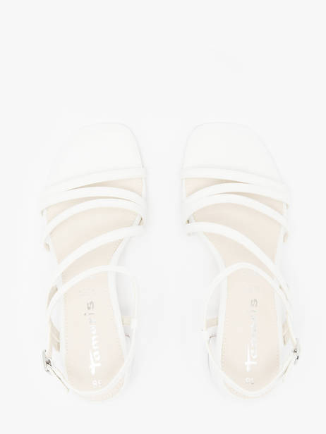 Heeled Sandals In Leather Tamaris White women 42 other view 3