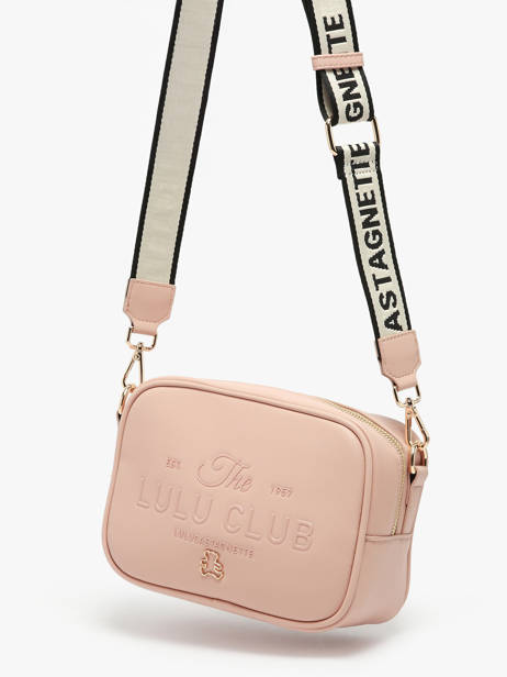 Shoulder Bag Logo Lulu castagnette Pink logo YZERNAY other view 2