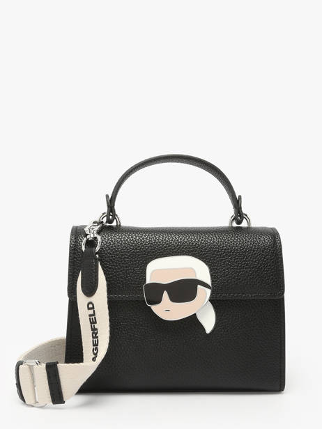 Shoulder Bag K Ikon Polyurethane Karl lagerfeld Black k ikon A2W30105