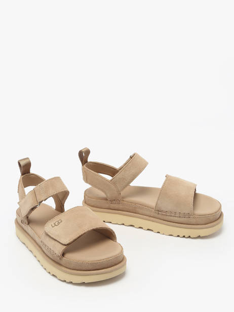 Sandals In Leather Ugg Beige women 1136783 other view 1