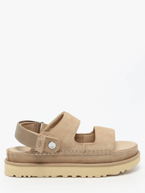 Sandals In Leather Ugg Beige women 1167399