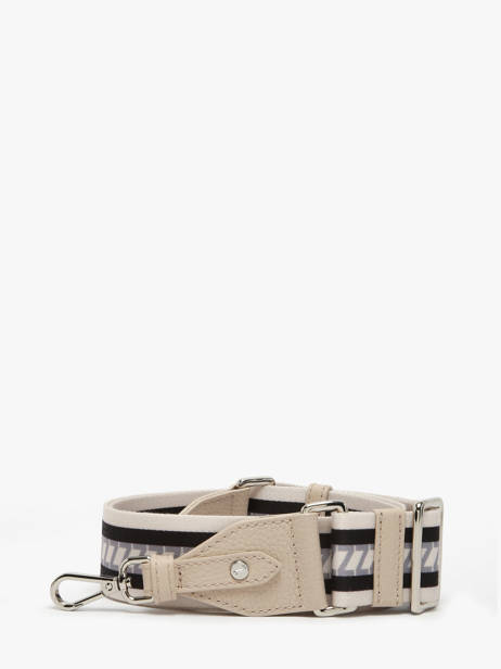 Bandoulière De Sac Signature Nathan baume Beige n strap 1 vue secondaire 1