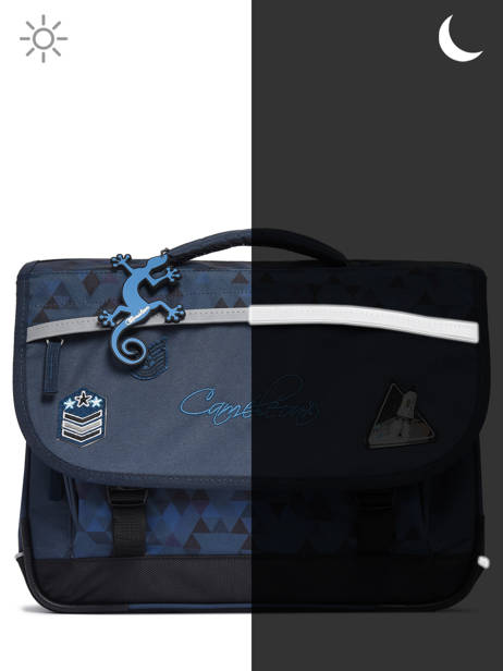 Satchel 2 Compartments Cameleon Blue actual PBBACA38 other view 7