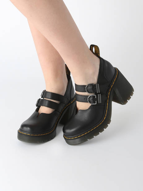 Heeled Derby Shoes Eviee In Leather Dr martens Black women 27371001 other view 1