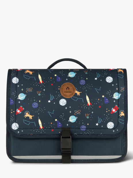 2-compartment Satchel Cabaia Blue school M