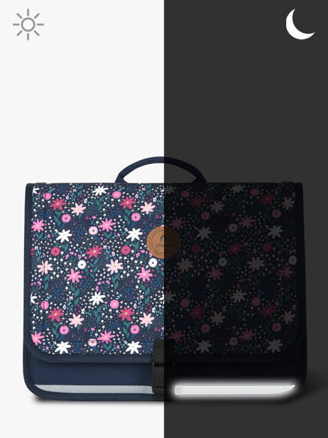 Cartable 2 Compartiments Cabaia Bleu school S vue secondaire 5
