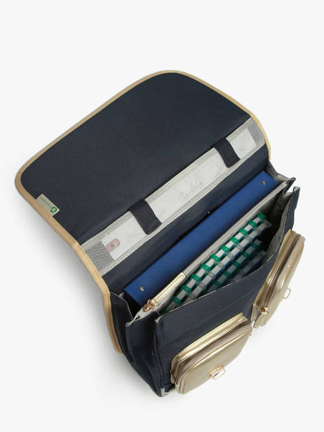 Wheeled Schoolbag For Kids 2 Compartments Cameleon Blue vintage fantasy CR38 other view 3