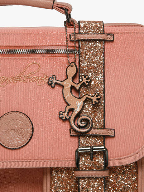 2-compartment Backpack Cameleon Pink vintage fantasy SD33 other view 6