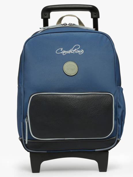 2-compartment Wheeled Schoolbag Cameleon Blue vintage urban SR40